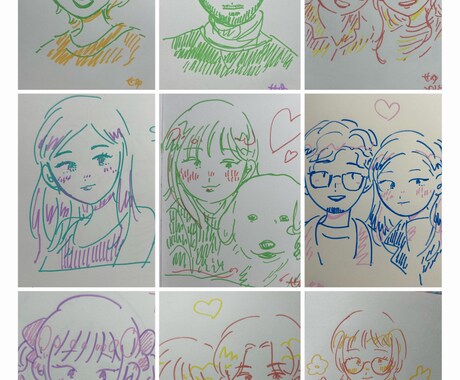 ポスカでふわっと似顔絵かきます ちょうどよくデフォルメされたかわいい似顔絵かきます！ イメージ2