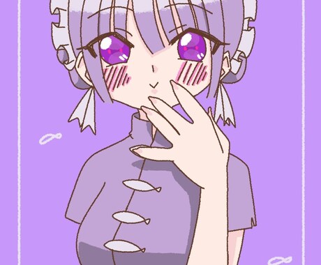 可愛い女の子のアイコン描きます SNSなどのアイコン使用に如何でしょうか？？ イメージ2
