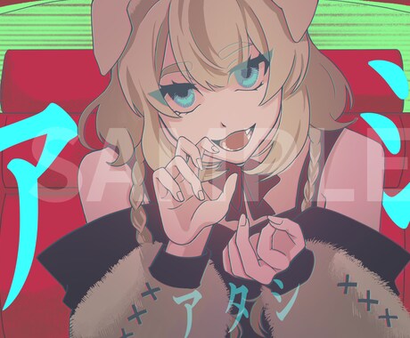 限定枠で歌ってみた・MVイラスト制作します あなたの個性を活かすイラストを制作します！ イメージ1