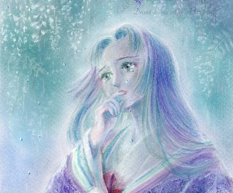 和風のSNSヘッダー，サムネイルイラストを描きます パステルと水彩色鉛筆を使った，優しい世界をお届けします イメージ2