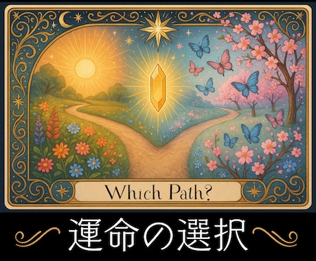 ２つの選択肢に広がる未来と魂の願いを紐解きます 選べないときの心の処方箋✿あなたが笑顔で進める道しるべ イメージ1
