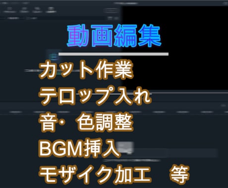 カット、テロップ入れ致します イメージ1