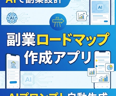 AI副業ロードマップ作成アプリを共有します 副業の「何から始める？」をAIが整理します イメージ1