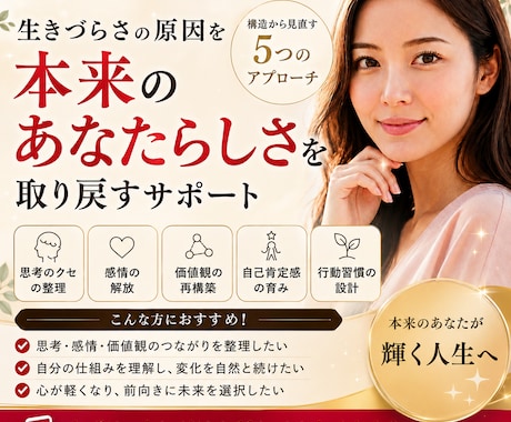 今すぐ話したい｜生きづらさを構造から整えます ｜モヤモヤ｜ストレス発散｜本音｜不安｜愚痴｜人間関係｜お悩み イメージ1