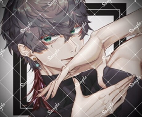 SNS等のアイコン制作します 美男美女描きます。イケメン美少女なんでも描きます！ イメージ2