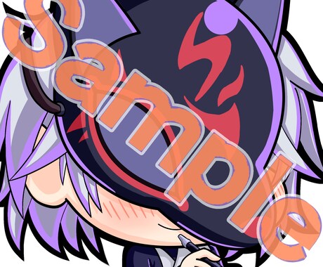 SNS等で使えるアイコン描きます SNSでミニキャライラストをアイコンにしたい方向けプランです イメージ2