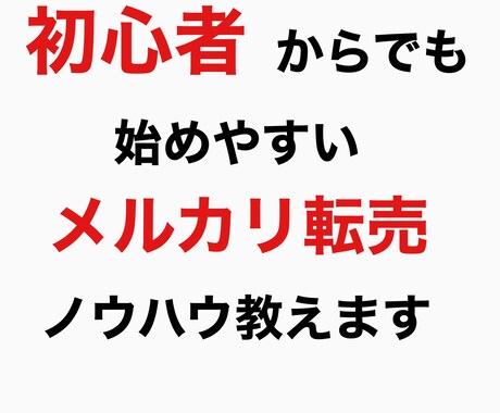 副業初心者のための転売ノウハウを提供します イメージ1