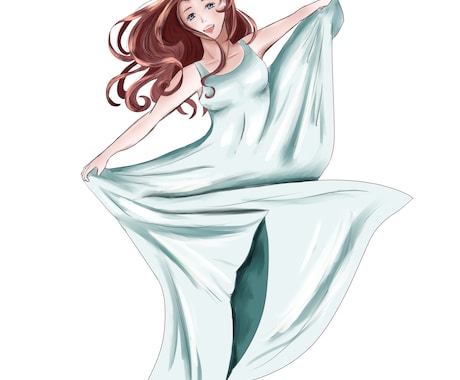 女性の仕草にこだわった女性のイラストを描いています 雰囲気あるイラストでストーリーを生み出します！ イメージ2