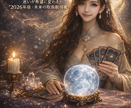 2026年の運勢を詳しく視ます 迷いが希望に変わる2026年の指針をお届け⭐︎ イメージ1