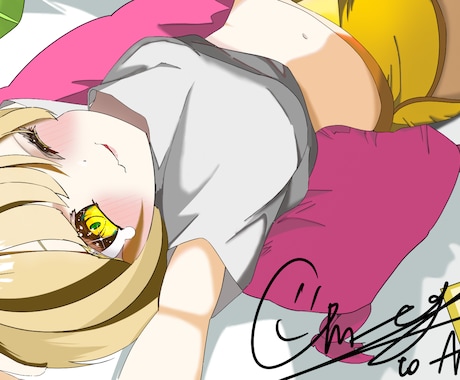 アイコンや配信画面のイラストを描きます 得意なイラストは人物キャラクター、男女問わず描けます。 イメージ1