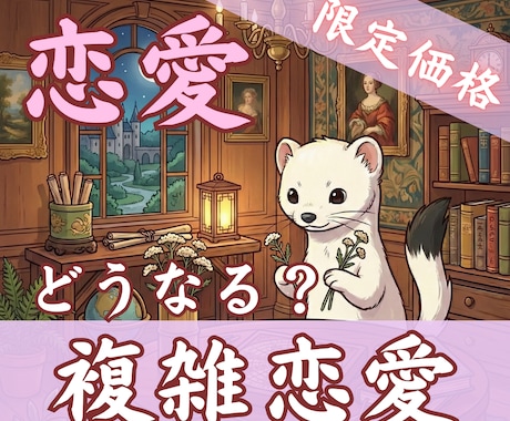 6h以内【600字】◎複雑恋愛の彼の気持ち占います 【4月末まで2000円→500円】ルノルマン×タロットW鑑定 イメージ1