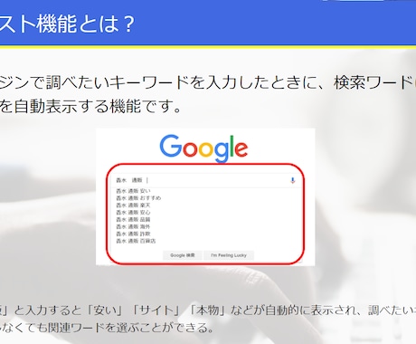 少額運用！検索でサジェスト表示させます Googleサジェストで好きなワードを表示可能！ イメージ2