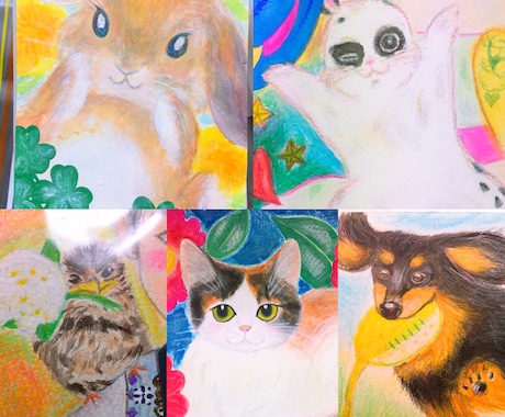 世界で1枚の贈り物を♡心を込めてお絵描きします こども、動物、花、妖精、天使のお絵描き屋 イメージ1