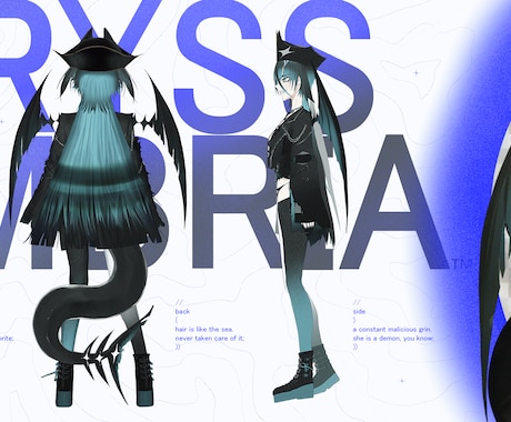 Vtuber・創作キャラ向けイラスト承ります 一目で残る個性を描く、強烈なビジュアル設計 イメージ1