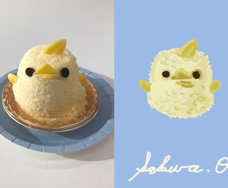 リアルにかわいらしく食べ物・飲み物を描きます ⭐️販売初期限定価格⭐️SNSアイコンや壁紙に⭐️ イメージ2