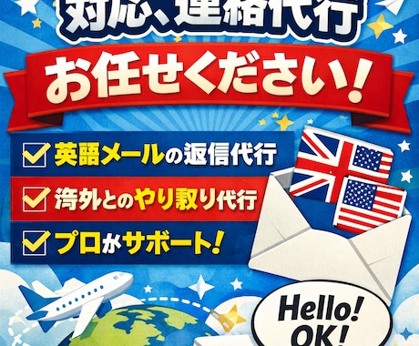 英語ビジネスメールや相手企業との連絡を代行します 海外企業との連絡を代行します。 イメージ1