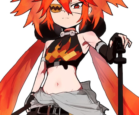 漫画アニメ調のポップな立ち絵を描きます 有名ゲームキャラクターデザイン経験VTuber イメージ1