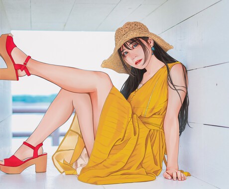 リアルすぎないリアルなタッチで似顔絵描きます プレゼント、イベント用など各種用途に対応します イメージ2