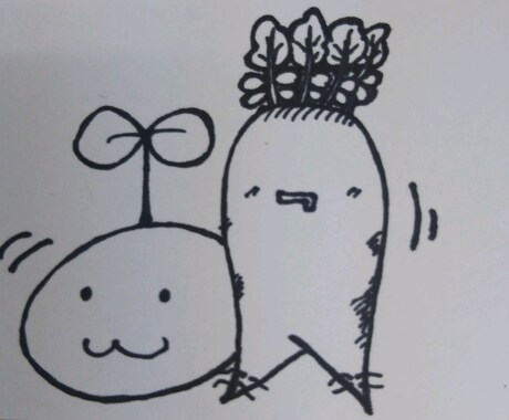 あなたのイメージからイラスト描きます モノクロだけどちょっと気になる絵です イメージ1