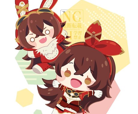 ミニキャライラスト描きます かわいいミニキャライラストをお描き致します！ イメージ2