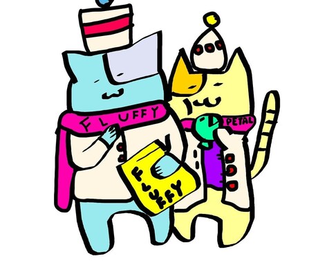 面白いイラスト作ります ゆるくてかわいいキャラクターイラスト イメージ2