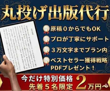 丸投げOK！ヒアリングのみで電子書籍出版代行します Amazonベストセラー著者があなただけの書籍を制作します イメージ1