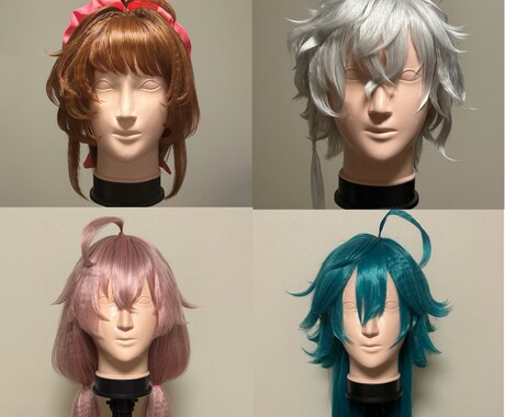 あなたに寄り添うコスプレウィッグ製作をいたします お気軽にご相談下さい双方満足の出来るお取引を目指しております イメージ2