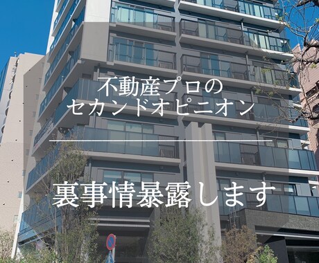 賃貸のセカンドオピニオンのご相談承ります 都内大手高級不動産仲介業の経験から実務の裏側を暴露します。 イメージ1