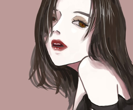 貴方の理想の絵を描きます Skeb依頼歴あり！目が特徴的な人物を描きます イメージ2