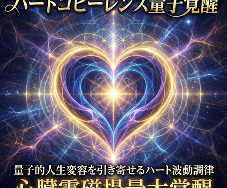 ハートコヒーレンス量子覚醒　光で内側から変容します 心臓電磁場最大覚醒　量子的人生変容を引き寄せるハート波動調律 イメージ1