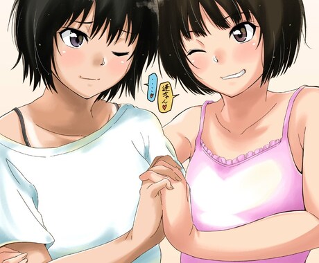 アニメ調の1枚イラストを制作致します 版権、オリジナルキャラ描きます イメージ2