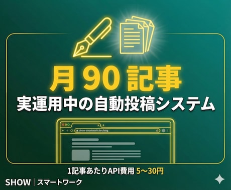 SEOブログをAIで自動生成するツールを提供します キーワードを入れるだけ！SEO構成→本文生成→投稿まで全自動 イメージ2