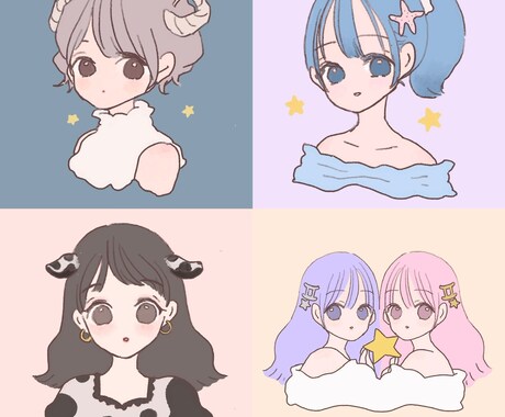 即日対応可！かわいいイラスト描きます 即日対応可◎かわいいイラスト描きます。似顔絵、デフォルメも！ イメージ2