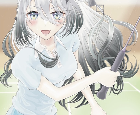 かわいくて元気を感じる女の子のイラスト描きます 配信活動用、同人誌の表紙など様々なジャンルに対応します！ イメージ1