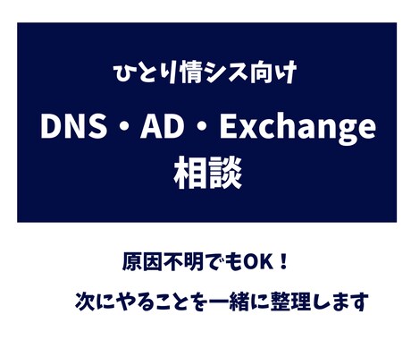 ひとり情シスの相談乗ります インフラエンジニア10年以上の経験から運用を整理します イメージ1