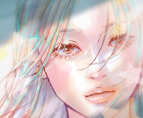 モード×透明感　雑誌の1ページのような絵を描きます 1枚絵・アイコン・挿し絵などジャンル問わずご相談ください イメージ1
