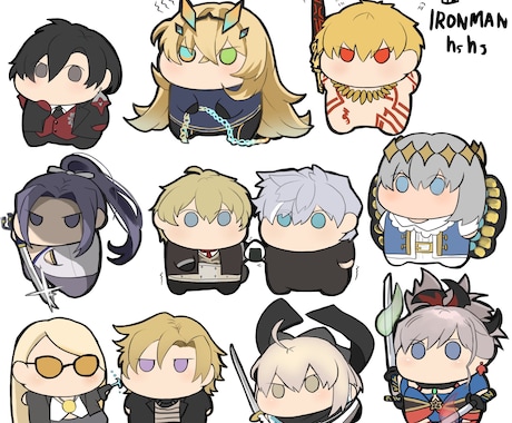 デフォルメイラストを描きます 一律2000円最短当日納品可能⭕️最大4人まで イメージ1