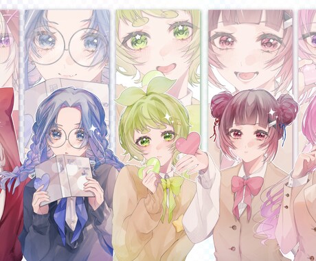 顔回りの描き込みが多い透明感のあるイラスト描きます SNSでの実績200件以上！お見積だけでも⭕ イメージ2
