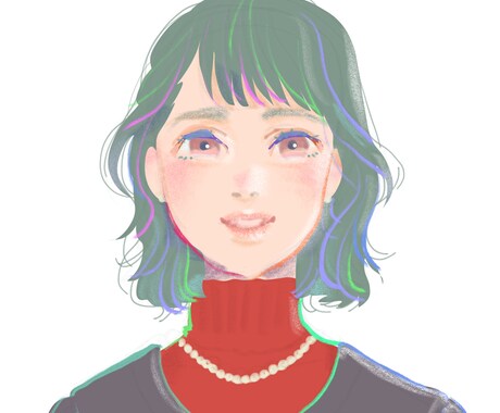キレイめ女子なアイコン描きます 瞳が魅力的な女性のイラストをSNSのアイコンにしませんか？ イメージ2
