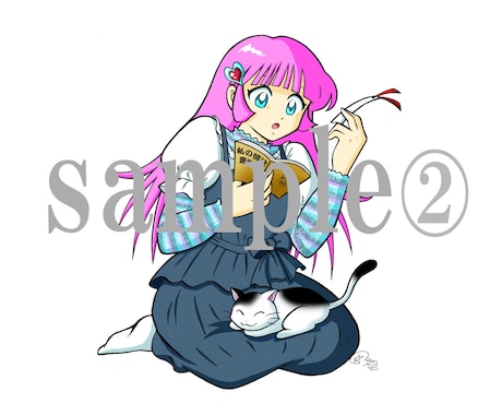 七頭身キャラを描きます あなたの描きかけの絵も私流に仕上げます！ イメージ2