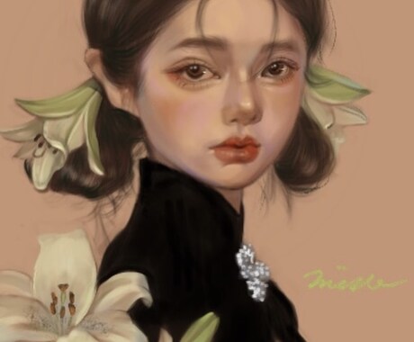 魅力的な似顔絵アイコンイラスト作成します お顔を出したいけど、写真は抵抗あり…って方におすすめ♪ イメージ2