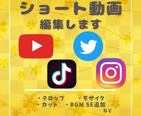 YoutubeやSNS用ショート動画×3編集します 基本料金にフルテロップ込み！希望に添って編集します イメージ2