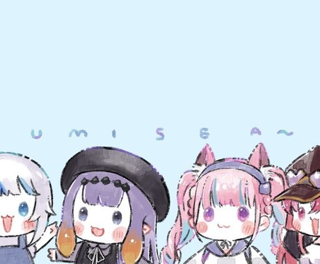 SDイラスト(ミニキャラ)描きます 可愛いSDイラスト・ミニキャラ制作します！ イメージ2