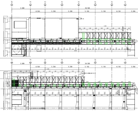 建築工事における仮設計画図及び足場施工図を描きます 『足場の設置届け』に関する書類も同時に作成可能です！ イメージ1
