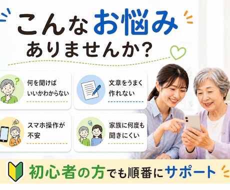 AI初心者のお困りごとを7日間サポートします 文章作成・調べ物・ChatGPTの使い方を分かり易く伝授 イメージ2
