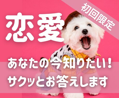 即占い♥彼の気持ち♥【当日回答】短文で伝えます ご質問おひとつ、サクッと鑑定いたします♥深掘りは別メニューへ イメージ1