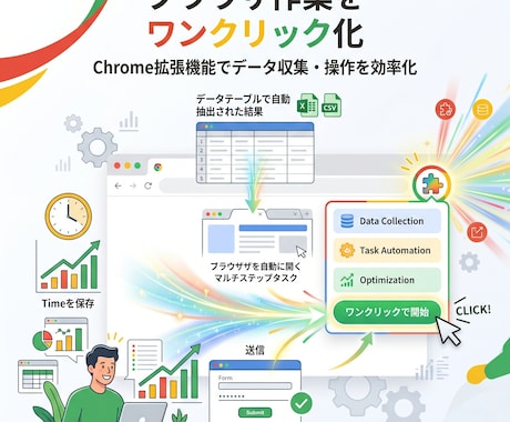 Chrome拡張機能を開発します いつものブラウザにデータ収集・操作補助の機能を追加 イメージ1
