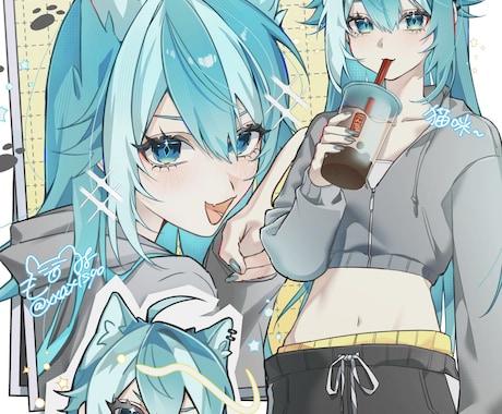 イメージ通りのイラスト・アイコン描きます 美女やロリショタはもちろんイケメン描くのも好きです♡♡♡♡♡ イメージ2