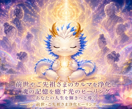 あなたの未来は変えられる。過去の浄化を行います 御先祖様・前世のトラウマから解放し、本当の自分を取り戻す。 イメージ1
