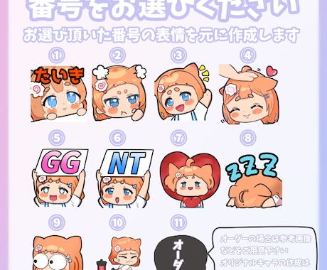 TwitchやYoutubeスタンプ作成します ぷにっと可愛くて見やすいスタンプ作成します！！ イメージ2